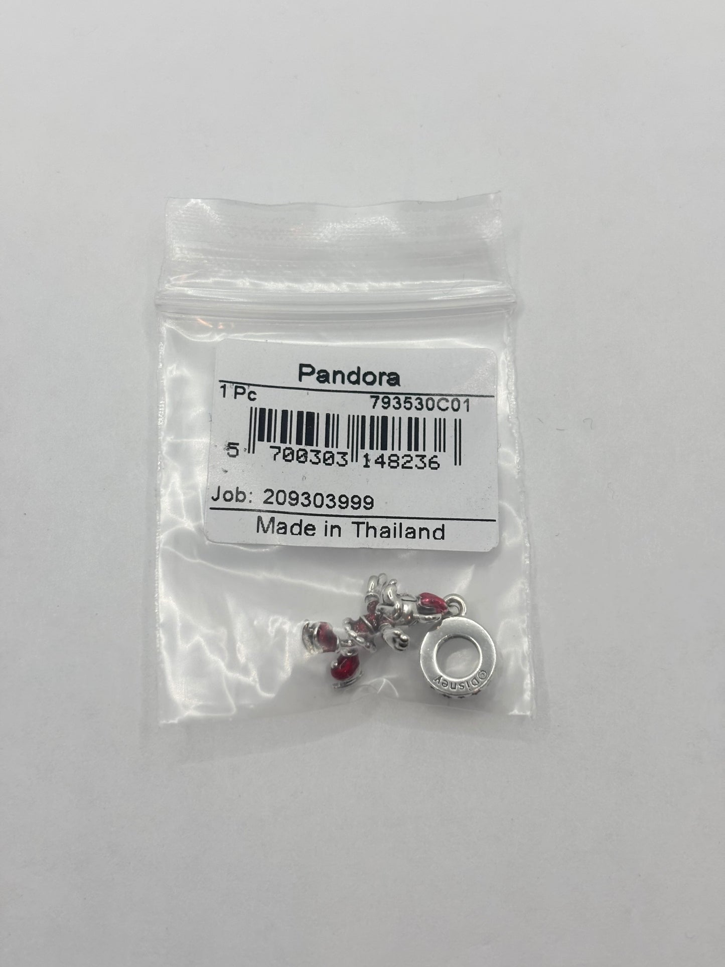 Pandora Disney Minnie Mouse ice skating charm