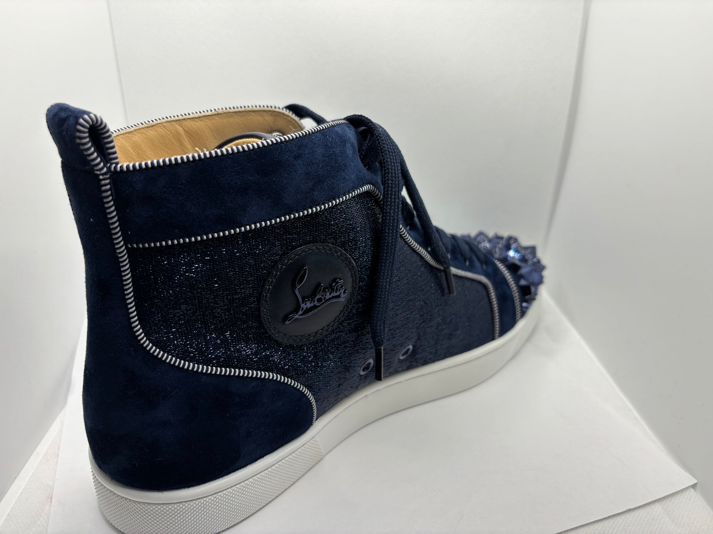 Christian Louboutin Louis Flat Strass Mix Swarovski Men's Sneaker EU Size 46