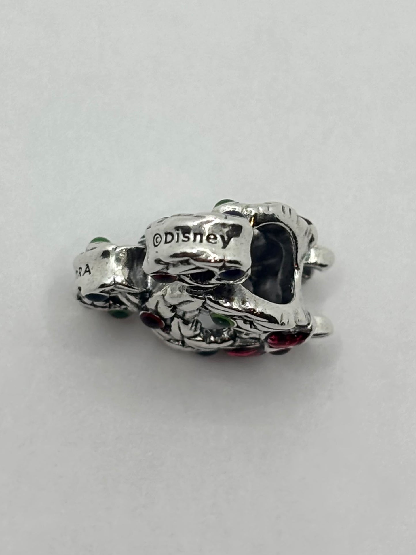 Pandora Disney Mickey Mouse Christmas Wreath Charm