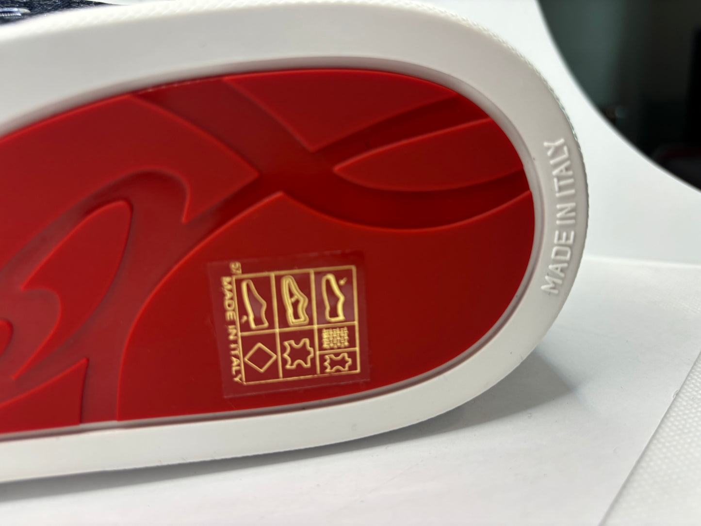 Christian Louboutin Louis Flat Strass Mix Swarovski Men's Sneaker EU Size 46