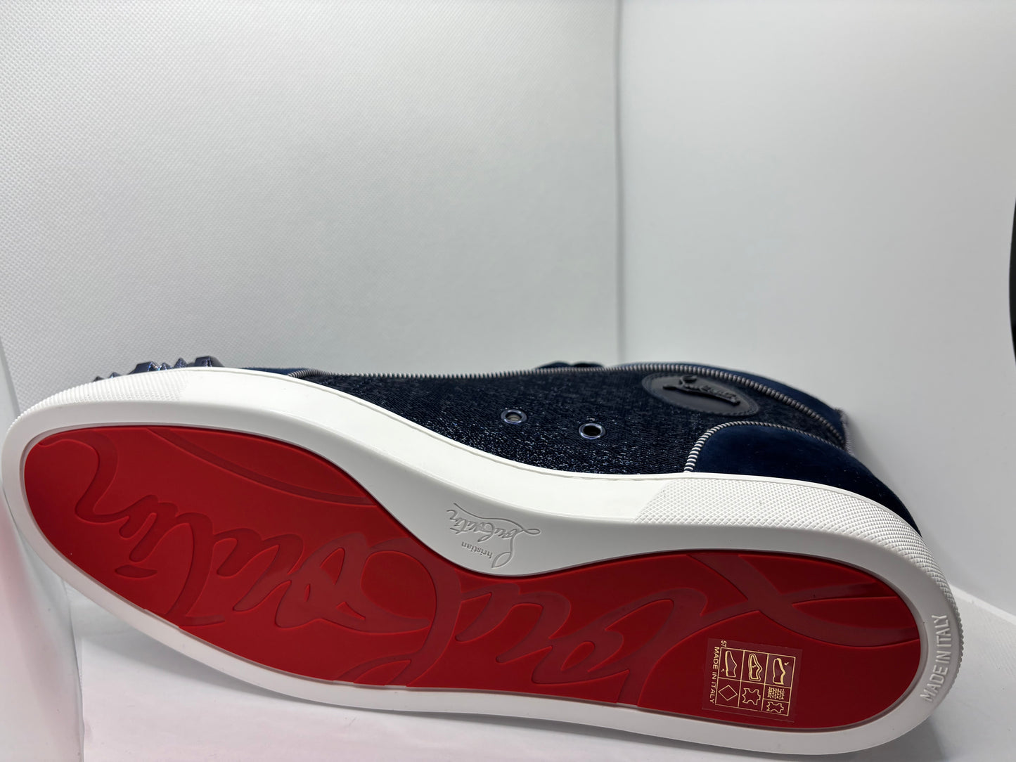 Christian Louboutin Louis Flat Strass Mix Swarovski Men's Sneaker EU Size 46