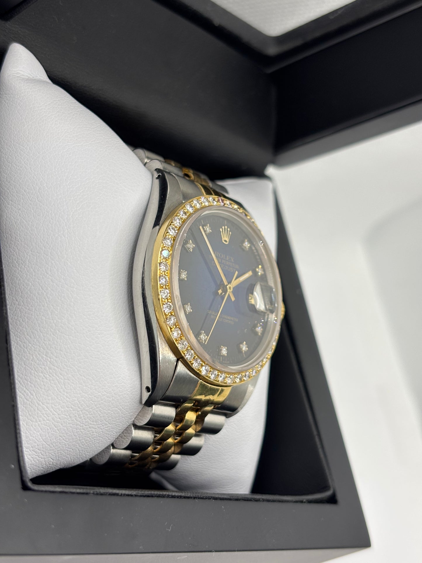 Rolex Datejust two tone 16013 36mm Diamond Dial Bezel