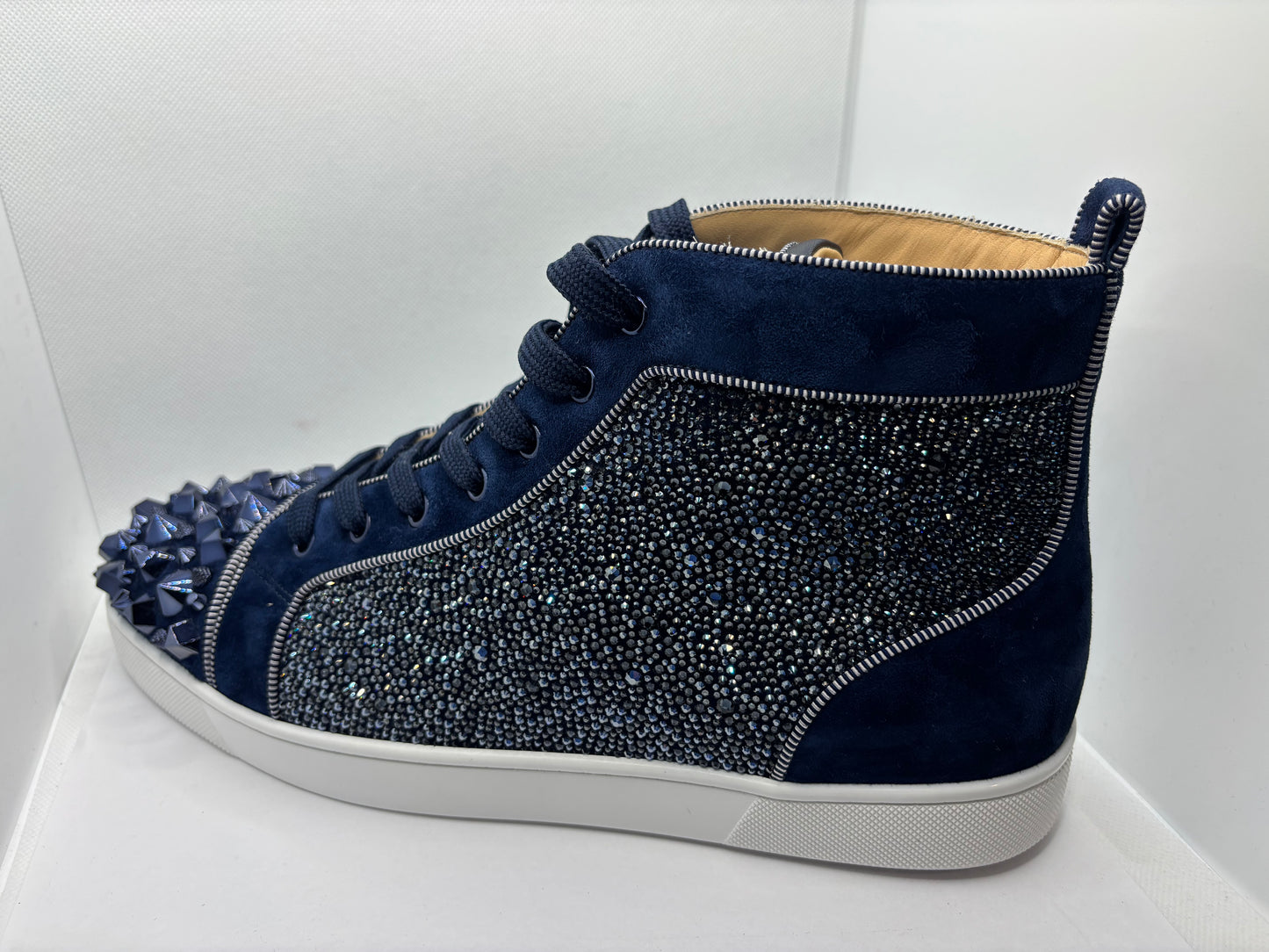 Christian Louboutin Louis Flat Strass Mix Swarovski Men's Sneaker EU Size 46