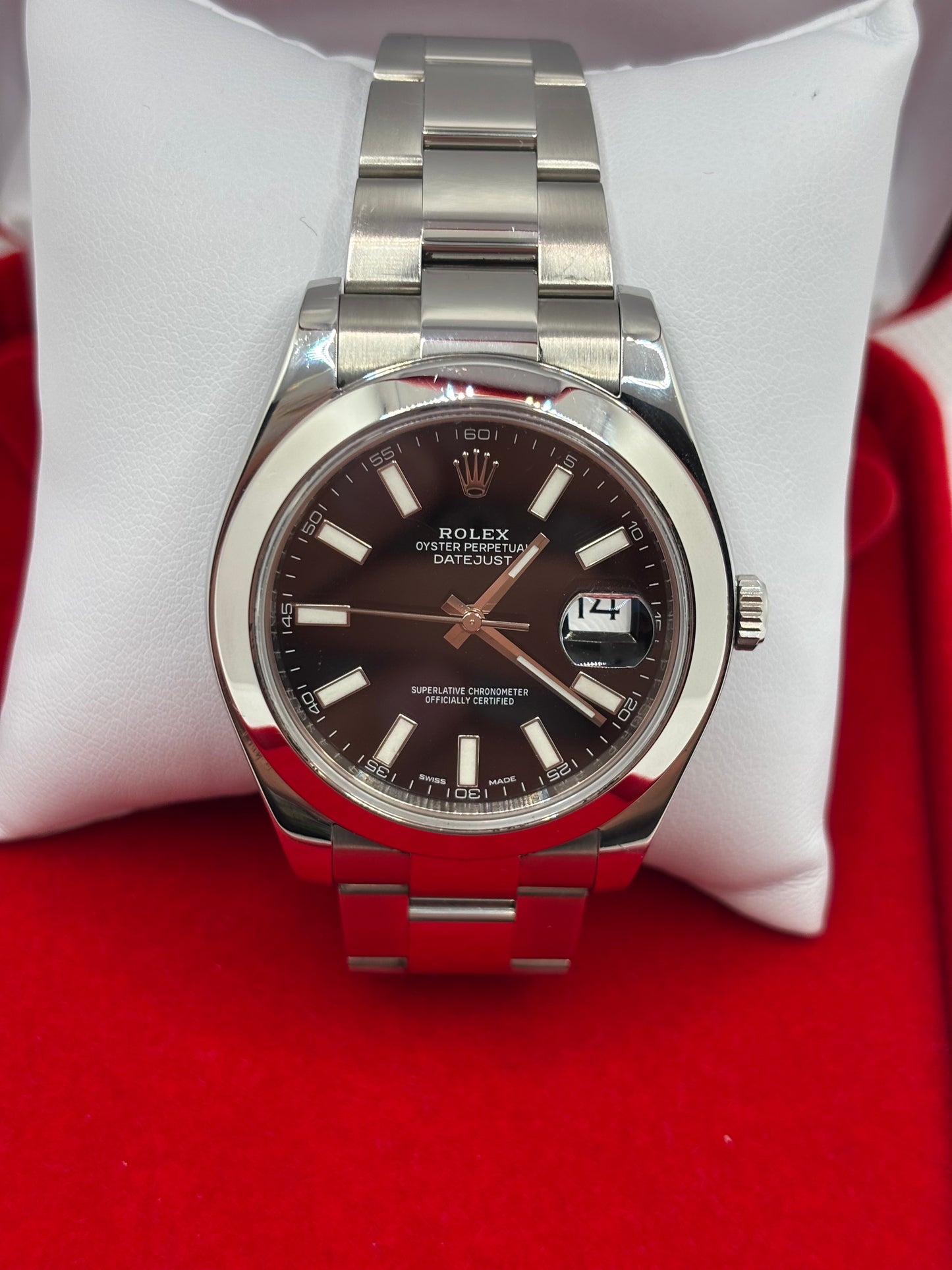 Rolex Datejust II 116300 – 41mm Black Dial Stainless Steel Watch (2016, Box Included)