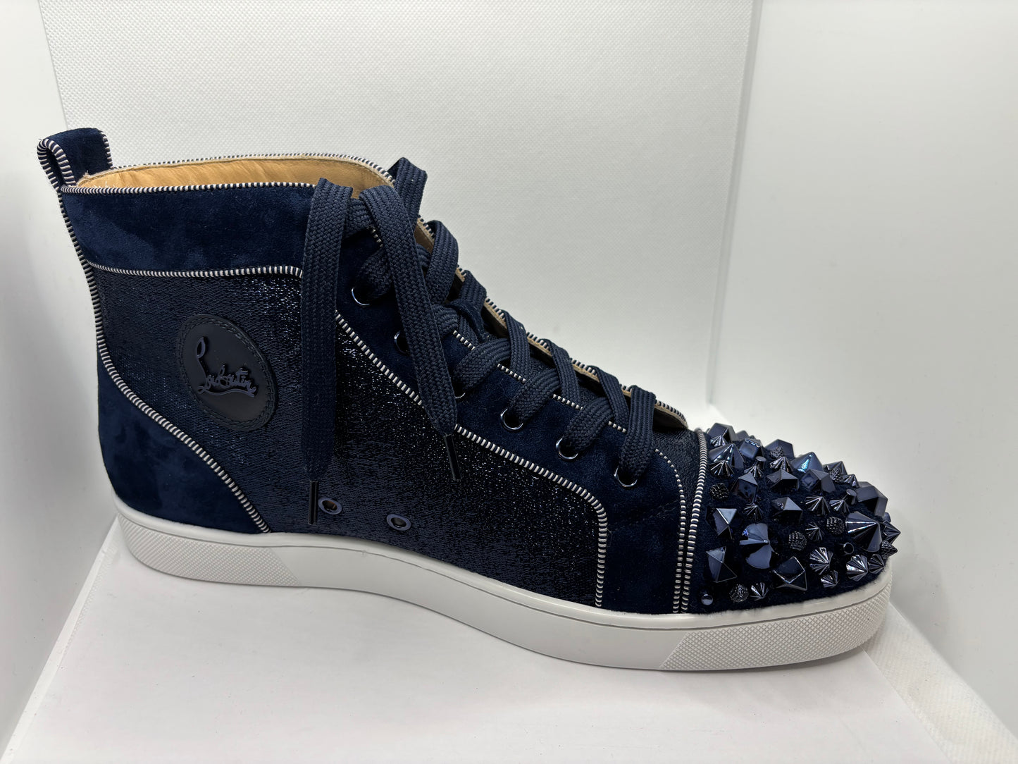 Christian Louboutin Louis Flat Strass Mix Swarovski Men's Sneaker EU Size 46