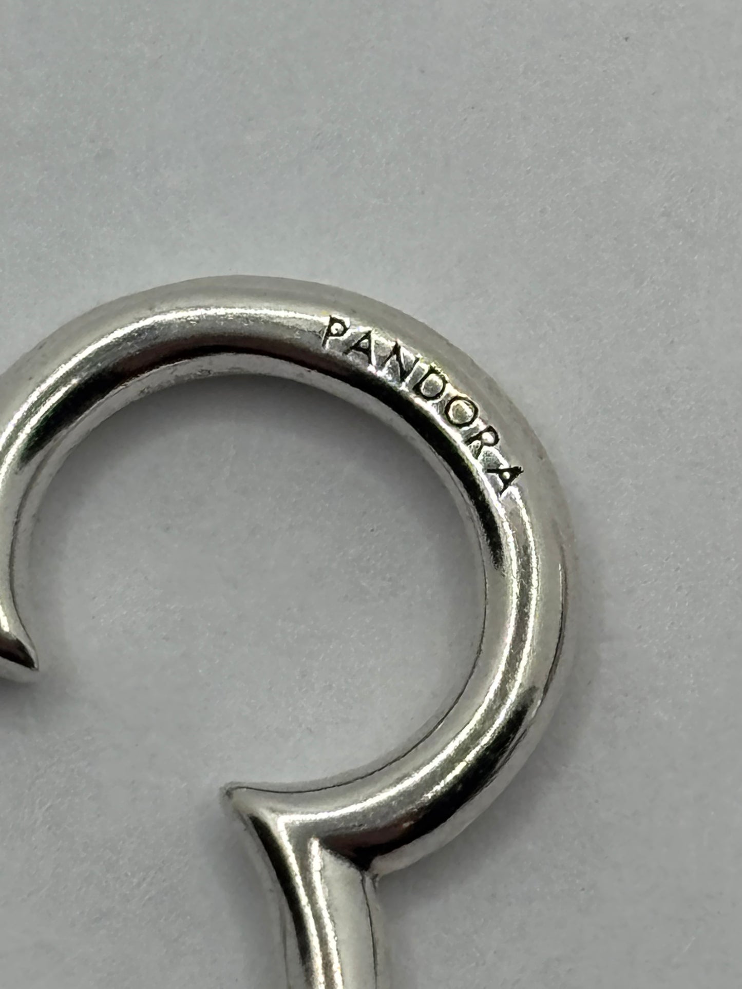 Pandora Hoop Earrings Disney Mickey Mouse Silhouette