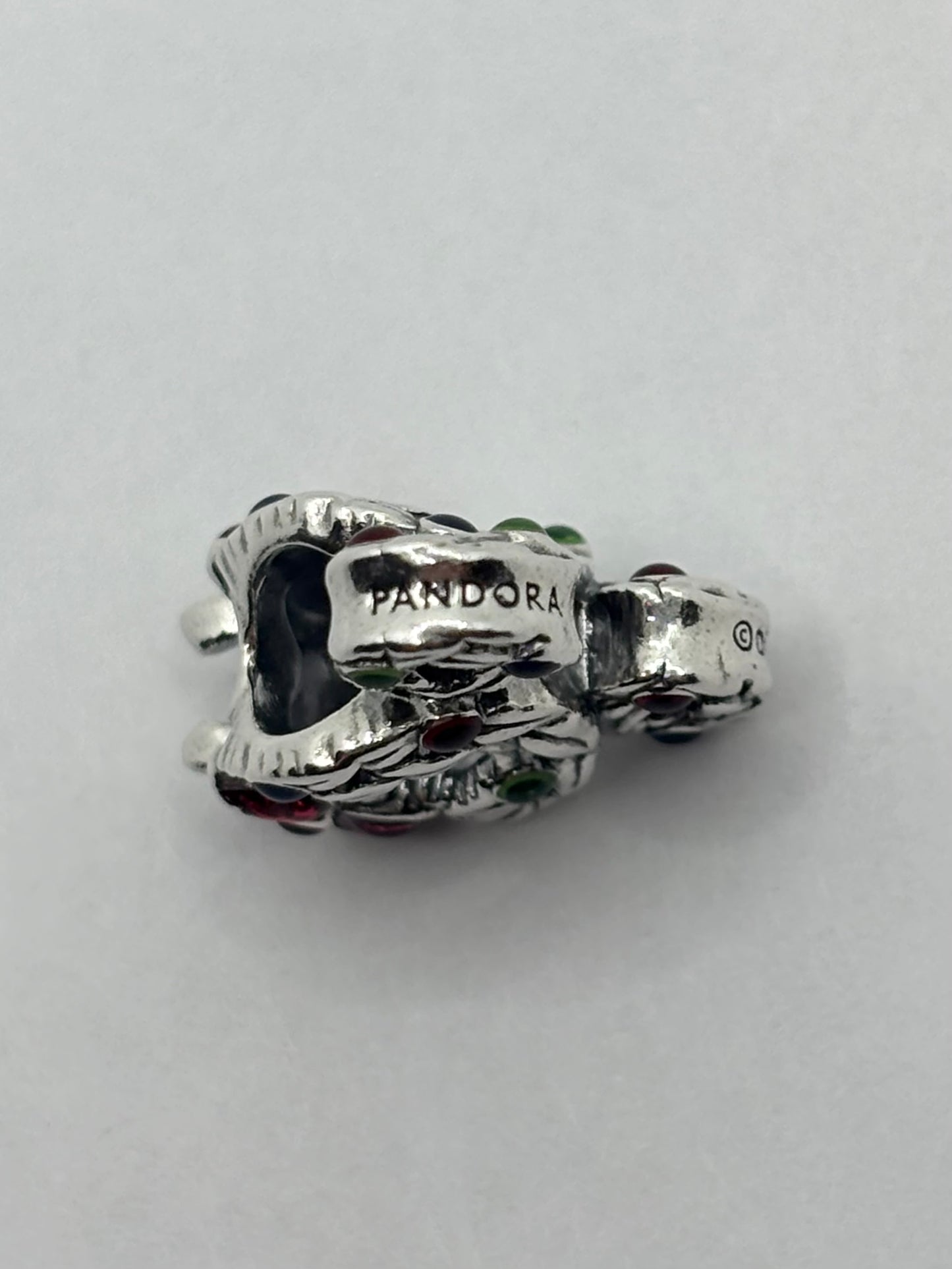 Pandora Disney Mickey Mouse Christmas Wreath Charm